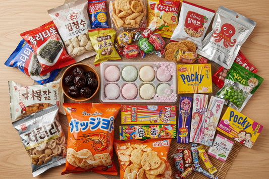 Asian snacks and food ingredients for global B2B export