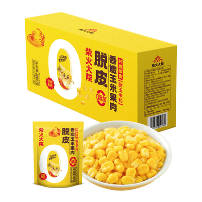 Peeled Tender Corn Kernels 600g 脱皮香嫩玉米果肉600g